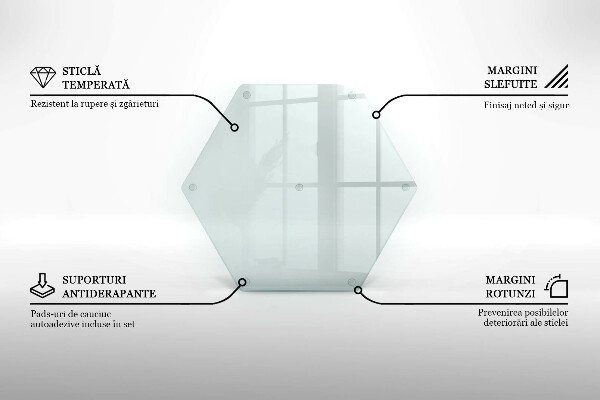 Glas Ceranfeldabdeckung Spritzschutz 40 cm
