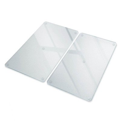 Doppeltes Glas-Schneidebrett 30 x 52 cm, 2er-Set