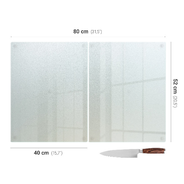 Doppeltes Glasschneidebrett im 2er-Set 40×52 cm