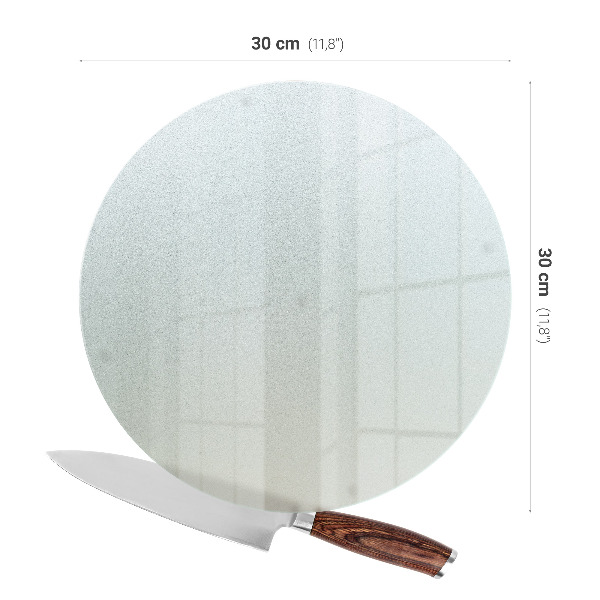 Rundes Schneidebrett mit 30 cm Durchmesser individuell bedruckbar
