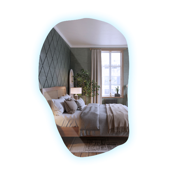 Spiegel unförmig mit beleuchtung modisch 80x52 cm