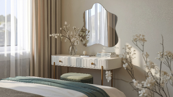 Spiegel Klecks asymmetrischer 68x67 cm