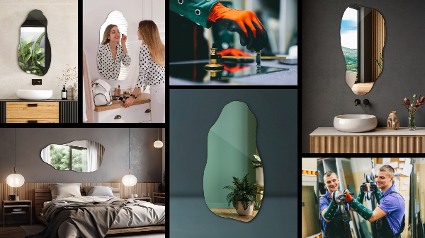 Unförmiger Spiegel dekorativ für die Wand 40x80