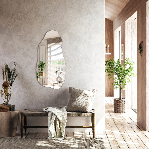 Spiegel unförmig Originalaufhängung 50x100