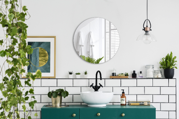 Spiegel runder ohne rahmen fi 50 cm