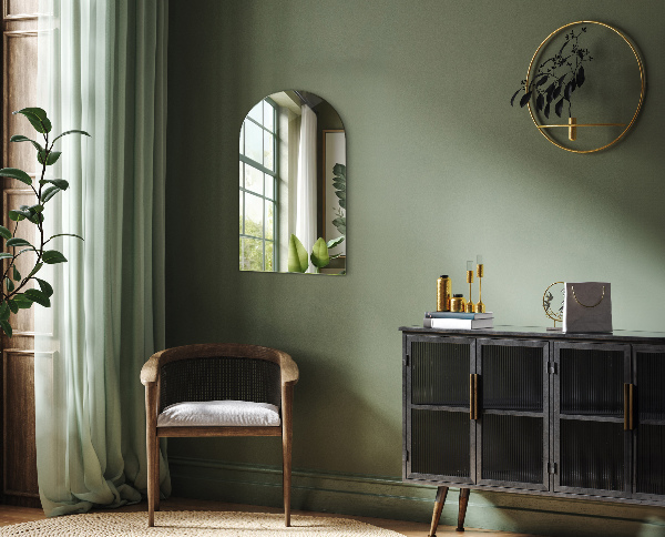 Halb ovaler spiegel 50x90 cm