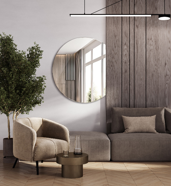 Spiegel rund abgeschnitten 63x70 cm