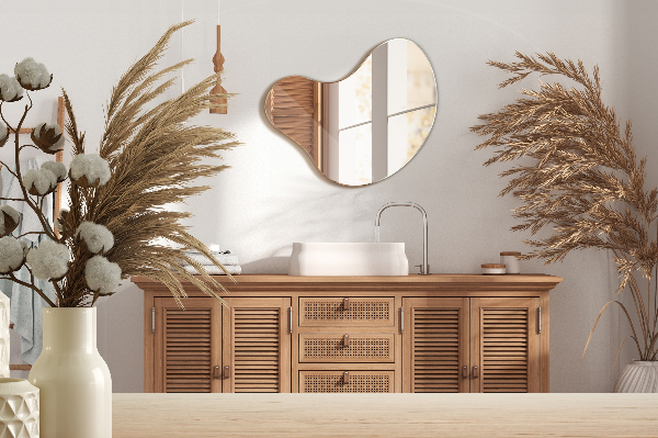 Spiegel organisch ohne rahmen 68x67 cm