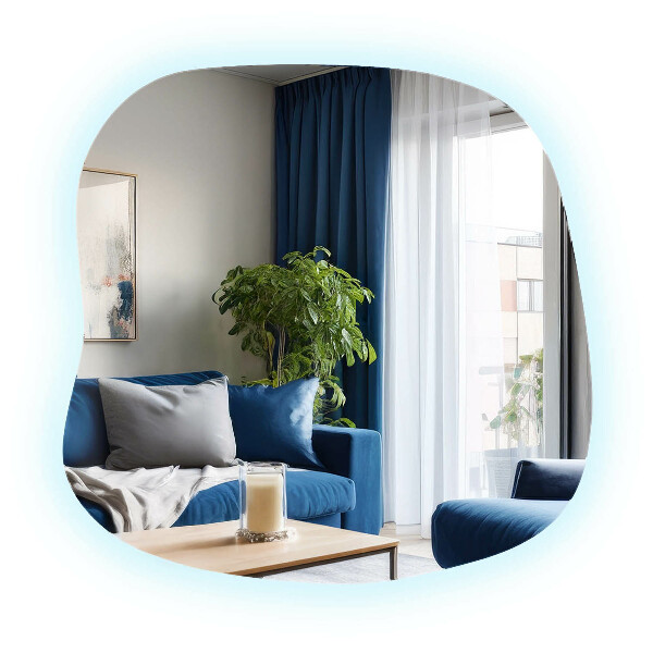 Unregelmäßiger spiegel mit led 48x48 cm