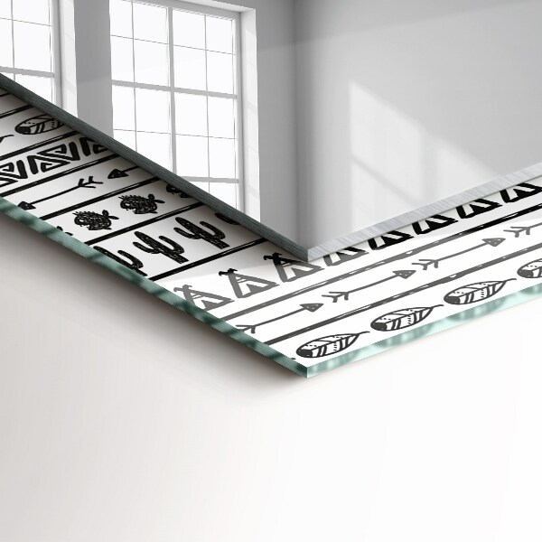 Spiegel ornamente Kaktus-Tipi-Pfeile