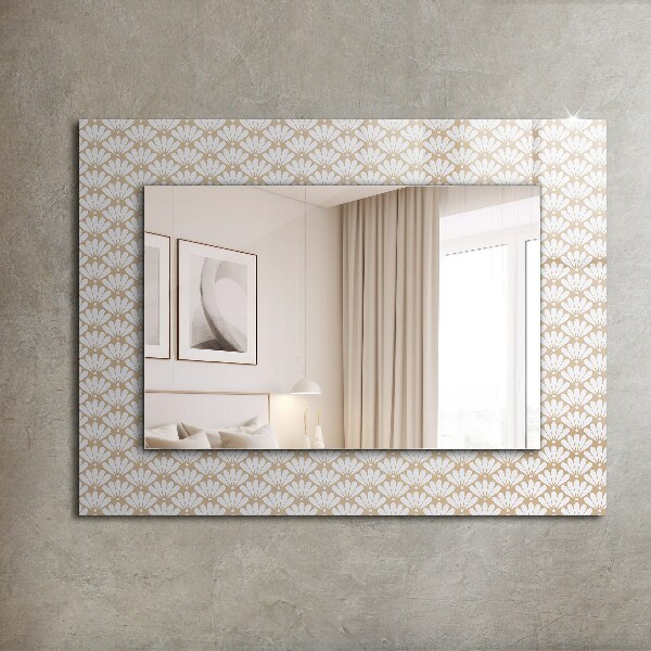 Spiegel mit ornamenten Geometrisches Muster Blume