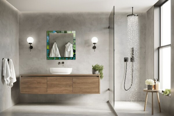 Dekorativer spiegel Seerosen Teich