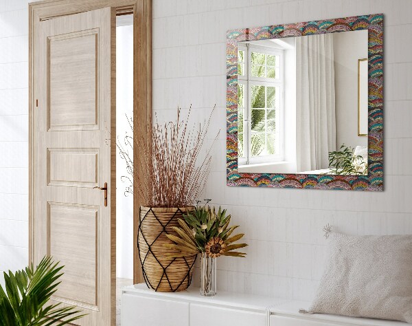 Spiegel ornamente Bunte Bögen Wellen