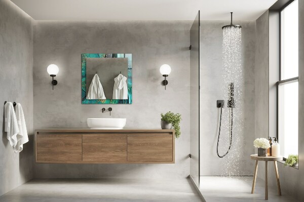 Spiegel mit ornamenten Abstrakte grüne Textur