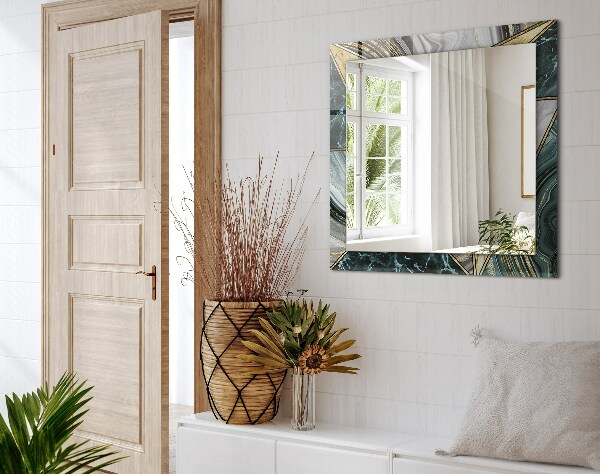 Bedruckter spiegel Abstrakte geometrische Muster