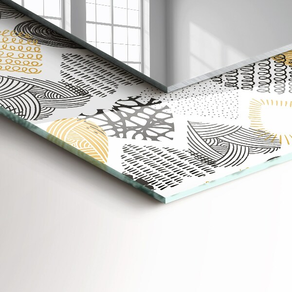 Spiegel mit aufdruck Bunte Herzen