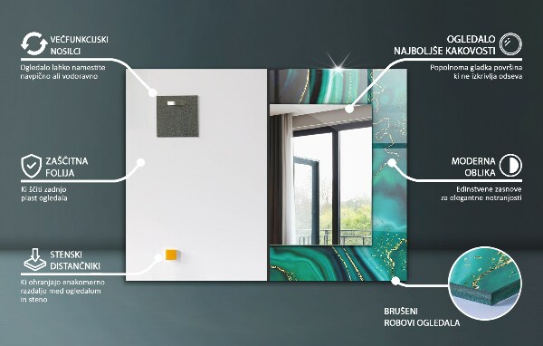 Spiegel ornamente Terrazzo-Mosaik-Muster