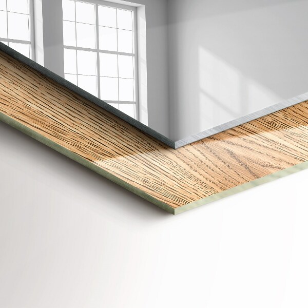 Bedruckte spiegel Hölzerne Textur