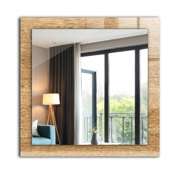 Spiegel mit ornamenten Holz mit Textur