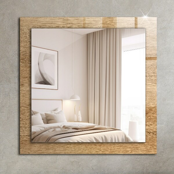 Spiegel mit ornamenten Holz mit Textur