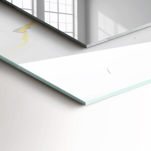 Spiegel mit motivdruck Weißes Marmormuster