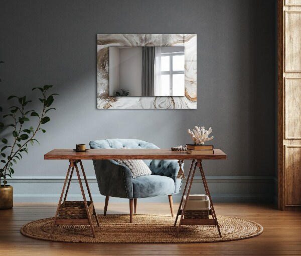 Dekorativer spiegel Abstraktes Marmormuster