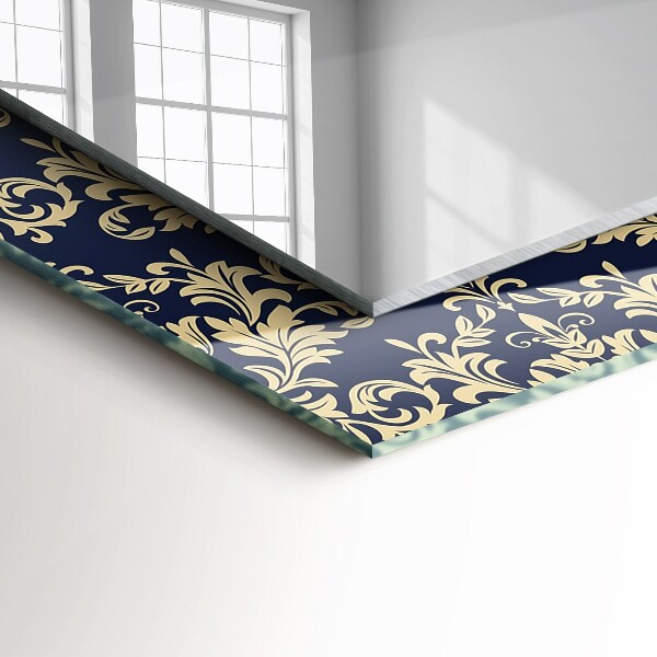 Spiegel mit ornamenten Viktorianisches Tapetenmuster