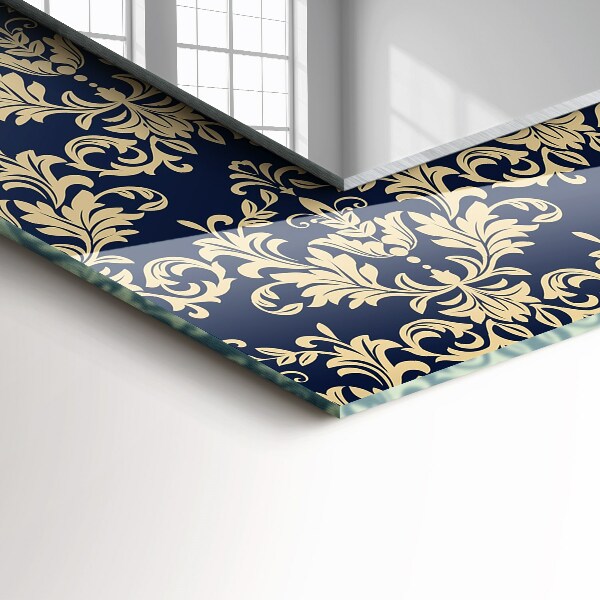 Spiegel mit ornamenten Viktorianisches Tapetenmuster