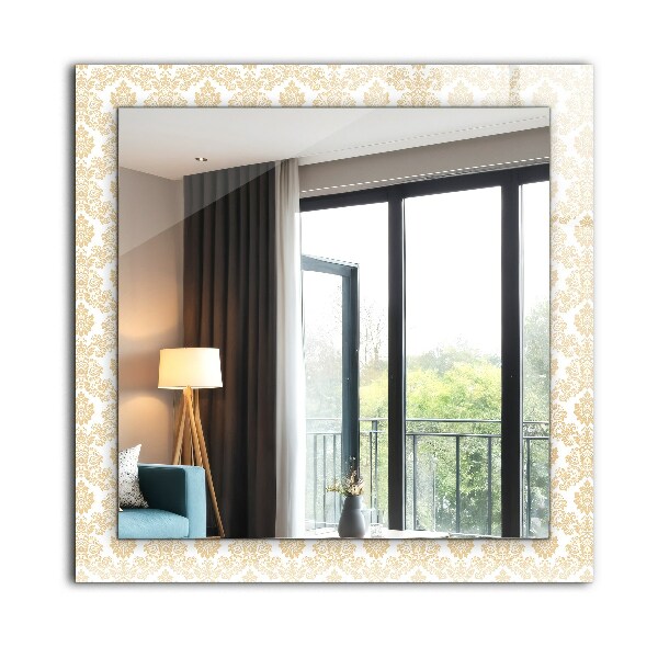 Spiegel ornamente Gelbe Ornamente