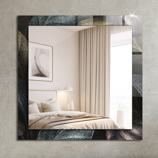 Dekorative spiegel Farbige Pflanzenblätter