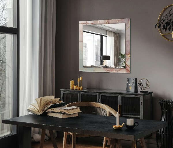 Bedruckte spiegel Abstrakte Aquarellmalerei