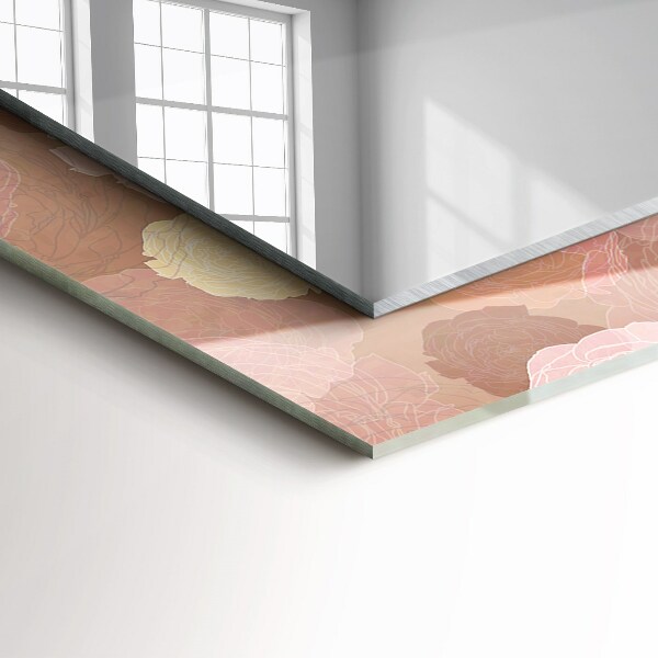 Spiegel ornament Pfingstrose Blumen