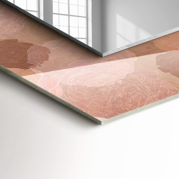 Spiegel ornament Pfingstrose Blumen