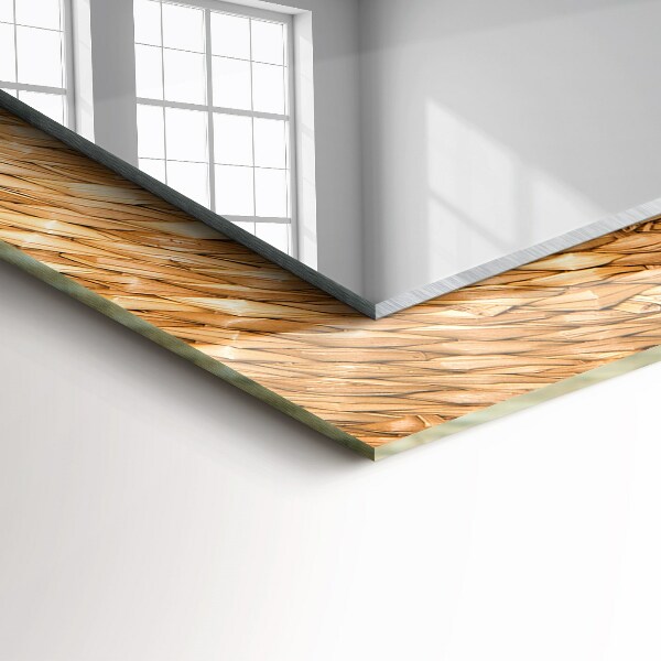 Spiegel mit aufdruck Weidengeflecht