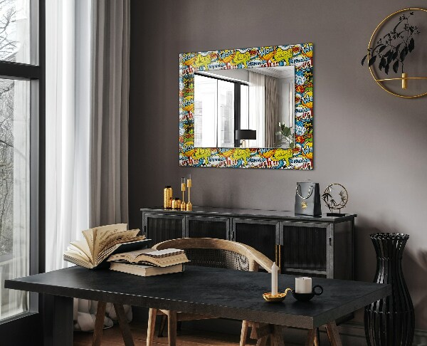 Spiegel mit motivdruck Bunte Cartoon-Ballons