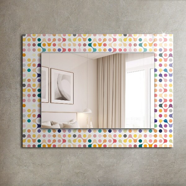 Spiegel ornament Farbiges geometrisches Muster