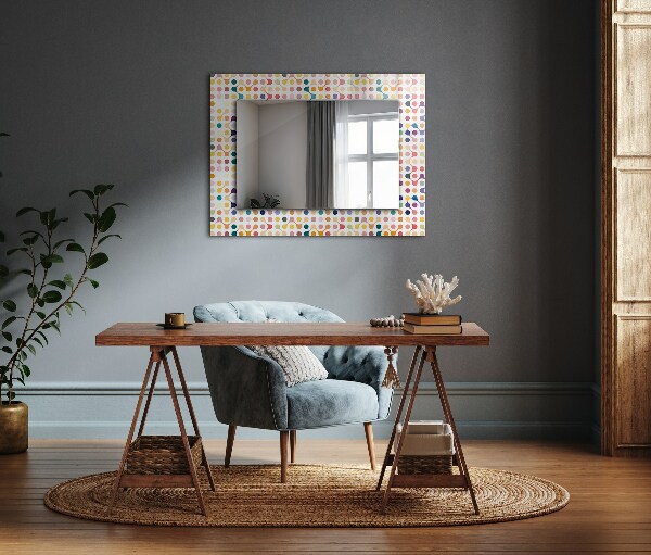 Spiegel ornament Farbiges geometrisches Muster