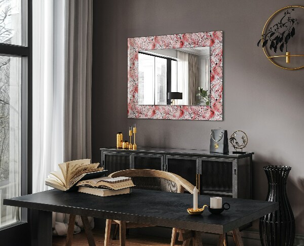 Spiegel mit ornamenten Rosa Flamingos