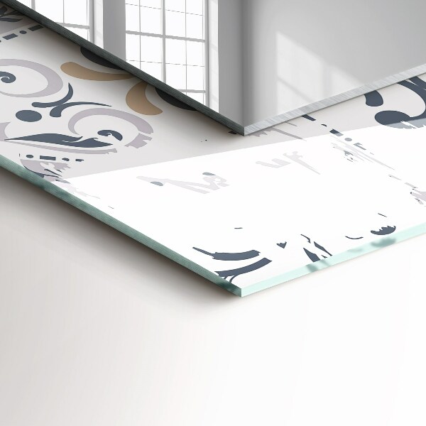 Bedruckter spiegel Kachelmuster Ornamente