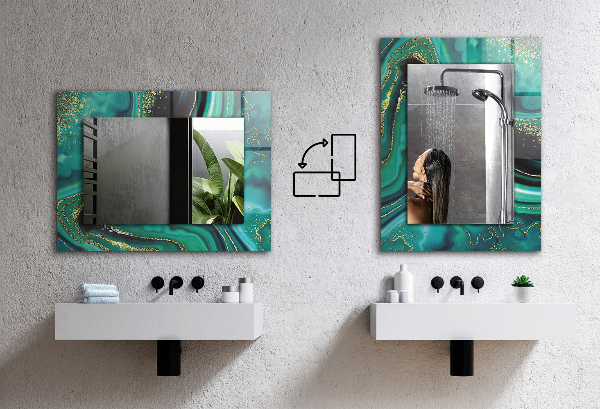 Bedruckte spiegel Sonne-Mond-Sterne