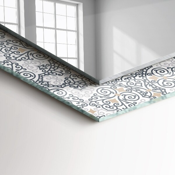 Spiegel mit aufdruck Kachelmuster Ornamente