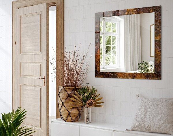 Bedruckte spiegel Verrostete Metalloberfläche