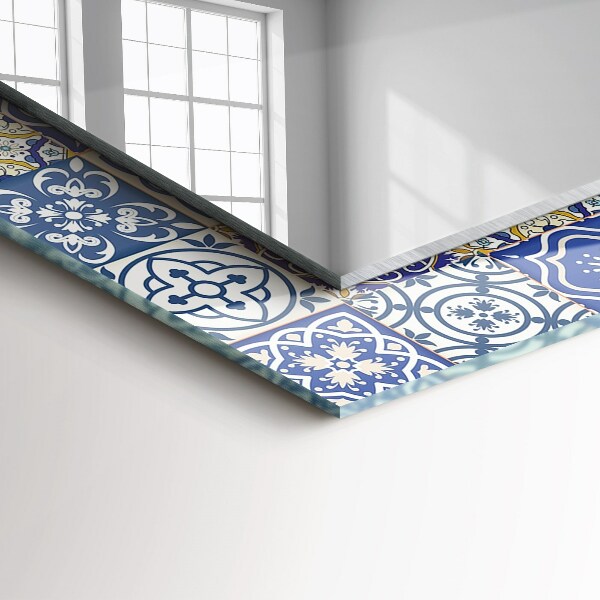 Spiegel mit zierrahmen Farbige Mosaikfliesen