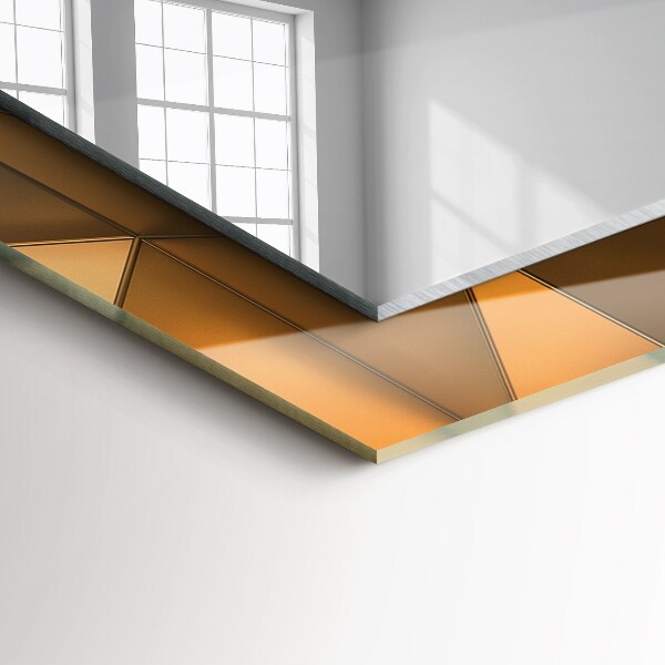 Spiegel ornamente Goldene geometrische Muster