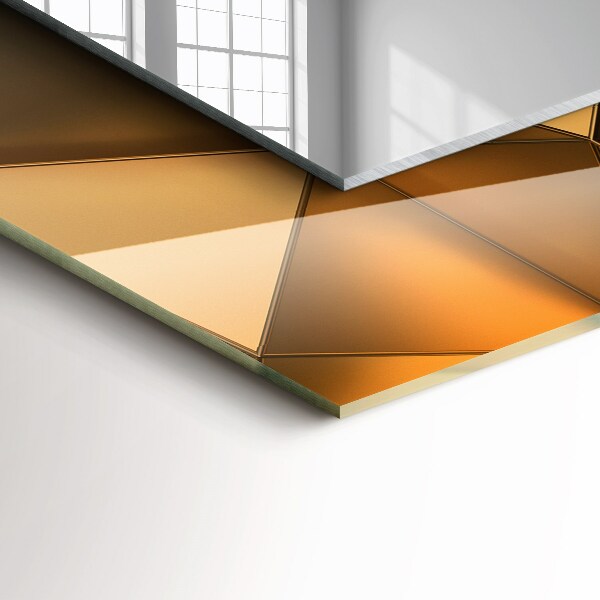 Spiegel ornamente Goldene geometrische Muster
