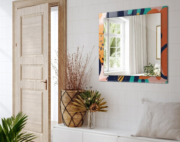 Bedruckte spiegel Abstrakte Farbgrafik