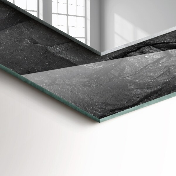 Dekorative spiegel Schwarze Felsenrisse