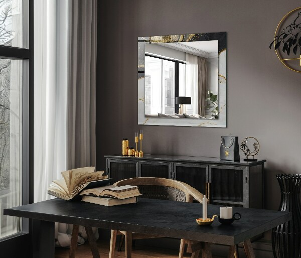 Spiegel mit zierrahmen Abstrakte Goldkunst