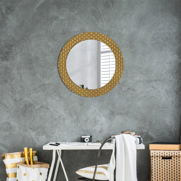Runder spiegel aufdruck Deco Vintage