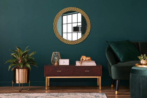 Runder spiegel aufdruck Deco Vintage